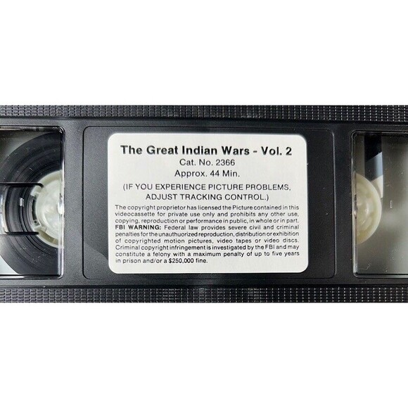 The Great Indian Wars 1840-1890 Sitting Bull Red Cloud ,Wounded Knee 2-VHS Set - Picture 5 of 6